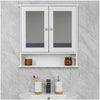 Anika Wall Mounted Bathroom Cabinet Double Door Mirrored