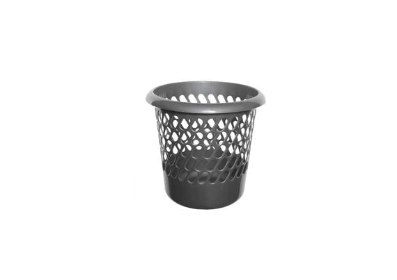 Waste Paper Bin 30cm - Silver