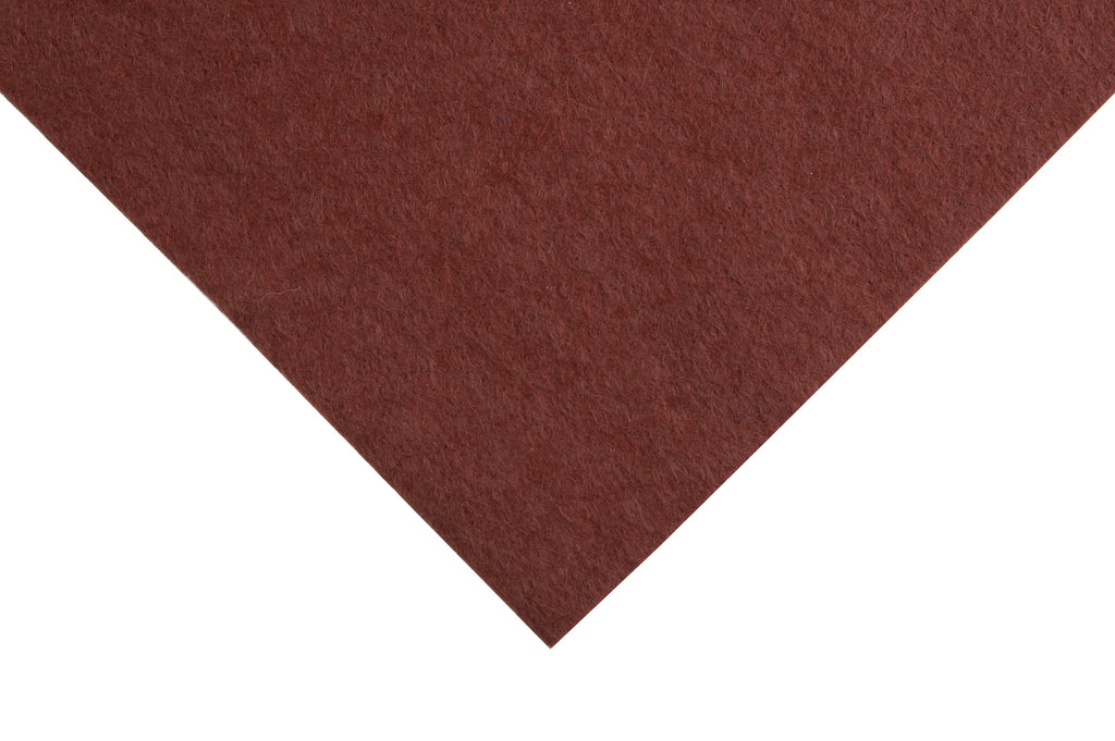 Felt: Wool and Viscose: Squares: 60 x 60cm: Russet