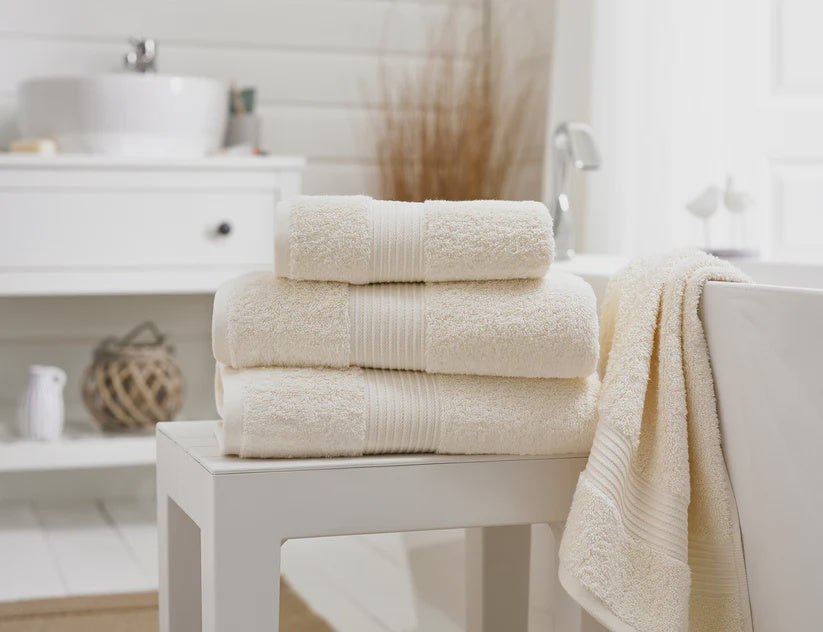 Bliss Pima 650gsm Supersoft Fluffy Cotton Towel Cream