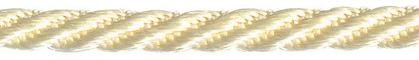 Ribbon: Barley Cord Twist: 5mm: Cream Sold By The Metre