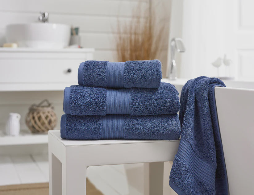 Bliss Pima 650gsm Supersoft Fluffy Cotton Towel Denim