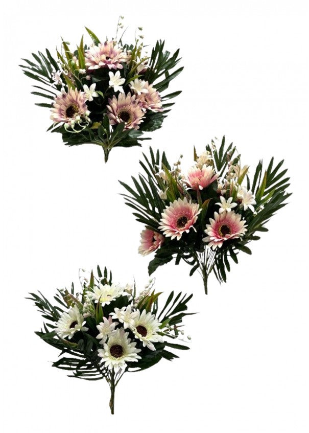 41Cm Artificial Sunflower Bush  Asstd Colour