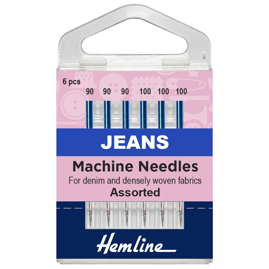 Sewing Machine Needles: Jeans: Heavy Mixed: 6 Pieces