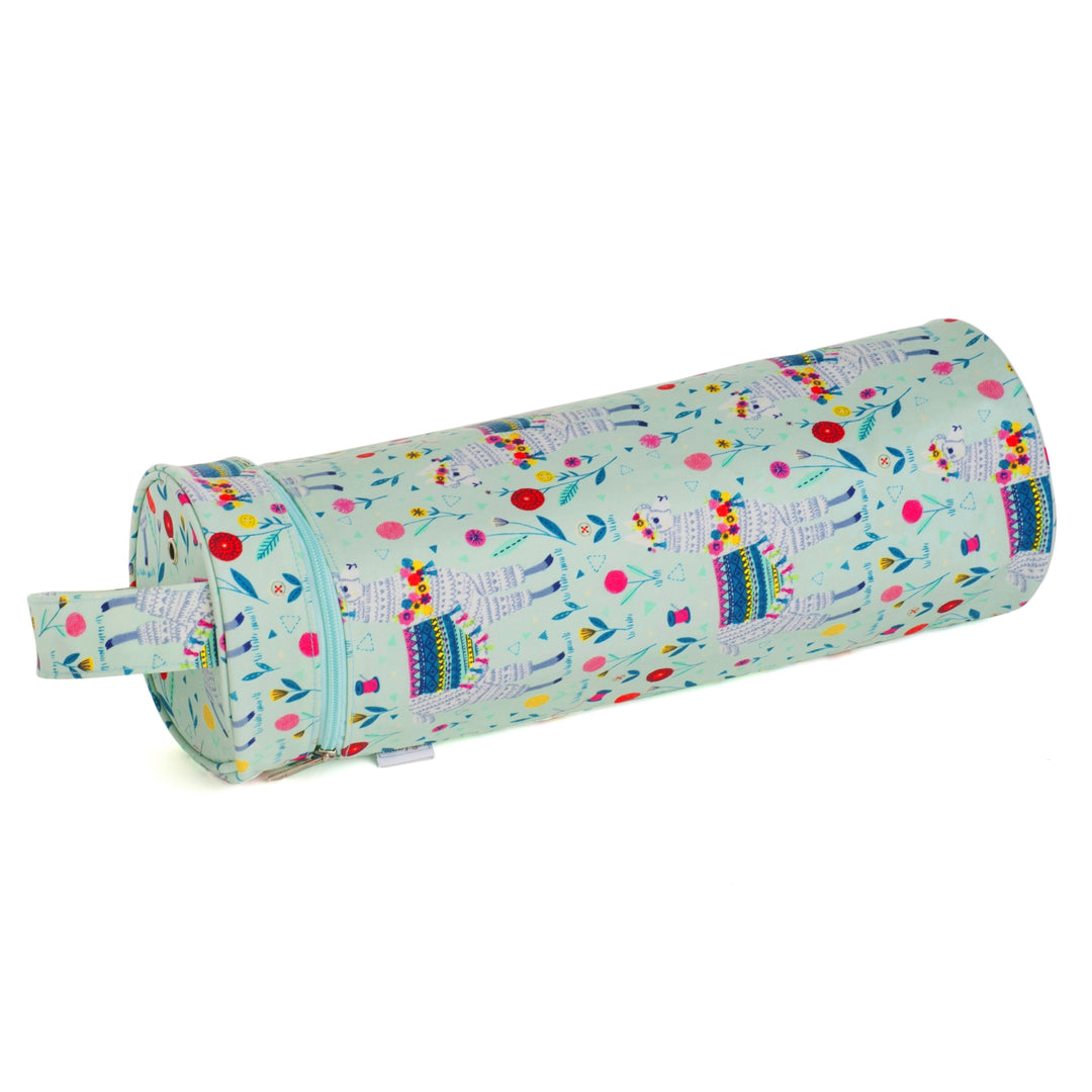 Wool and Knitting Pin Case: Matt PVC: Llama