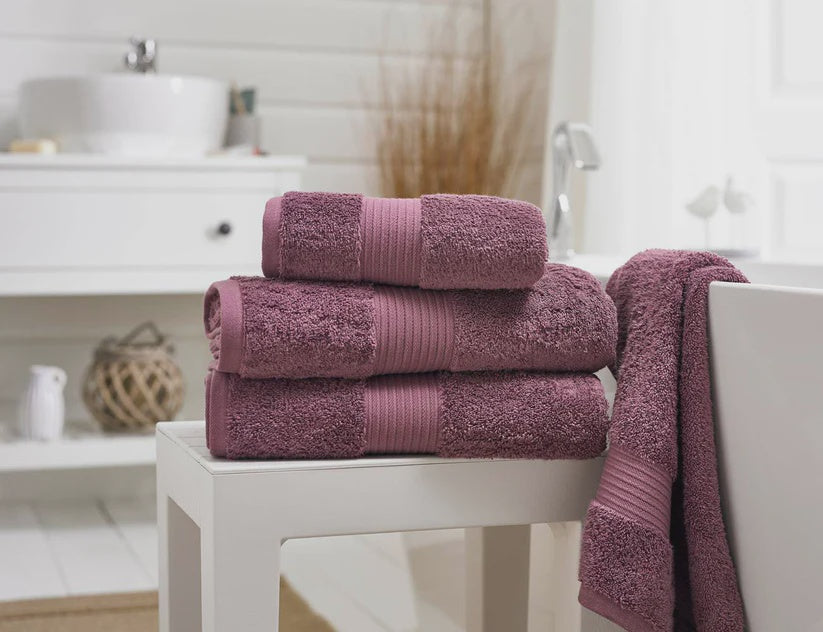 Bliss Pima 650gsm Supersoft Fluffy Cotton Towel Grape