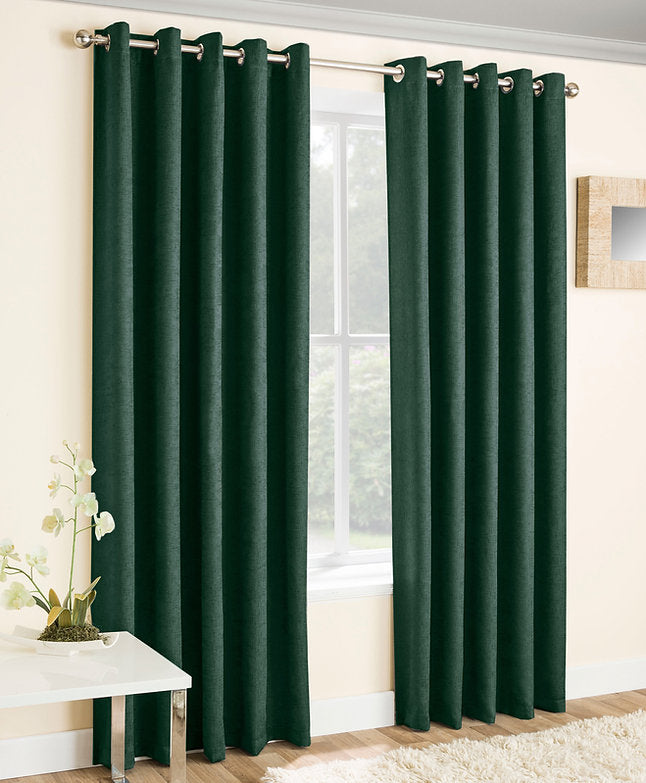 Vogue Ready Made Blackout Eyelet Curtains (Instore)