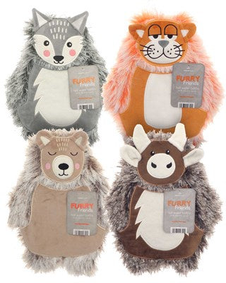 Furry Friends Novelty Hot Water Bottle (Assorted Designs)