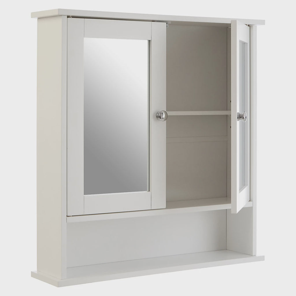 Maison By Premier Spacious Bathroom Cabinet With Mirrored Doors