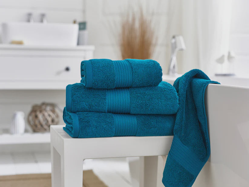 Bliss Pima 650gsm Supersoft Fluffy Cotton Towel Lagoon