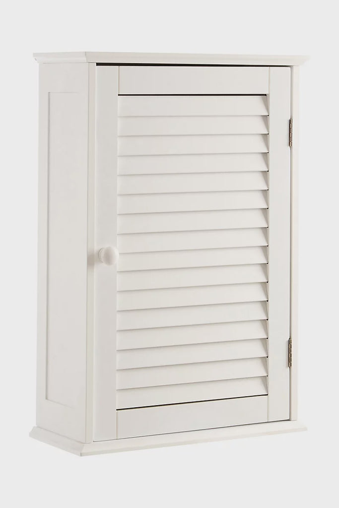Maison by Premier Shutter White Wood Wall Cabinet