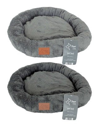 Smart Pets Super Soft Design Dog Beds Round 48x10cm Asstd