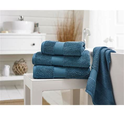 Bliss Pima 650gsm Supersoft Fluffy Cotton Towel Petrol