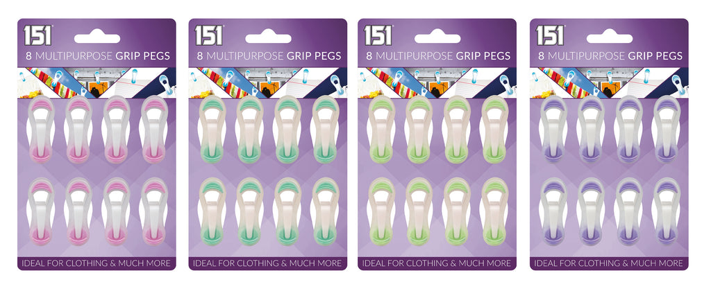Muti Purpose Grip Clothes Pegs Pack of 8