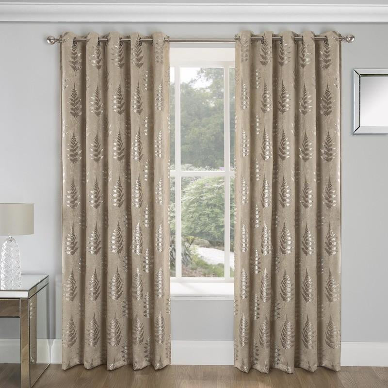 Ritz Ready Made Curtains Blackout Natural 66x54in
