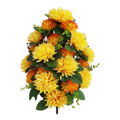 47Cm Yellow Chrysanthemum Flower In Pot