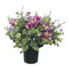 25Cm Pink Pansy Lavender  Daisy Grave Flower Pot