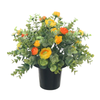 25Cm Yellow Daisy Ranunculus Berry Grave Flower Pot