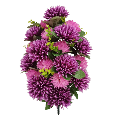 47Cm Purple Chrysanthemum Flower In Pot