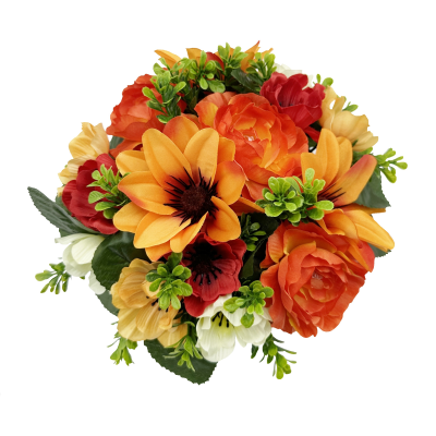 24CM ORANGE DAHLIA CAMELLIA IN POT