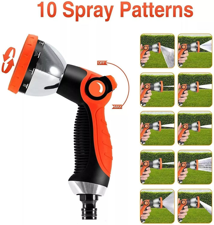 Green Blade  10-Pattern Spray Nozzle with Rubber Grip