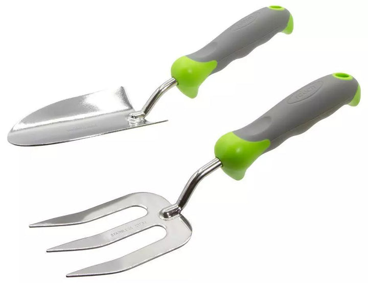 Rolson 2pc Garden Hand Trowel and Fork Set