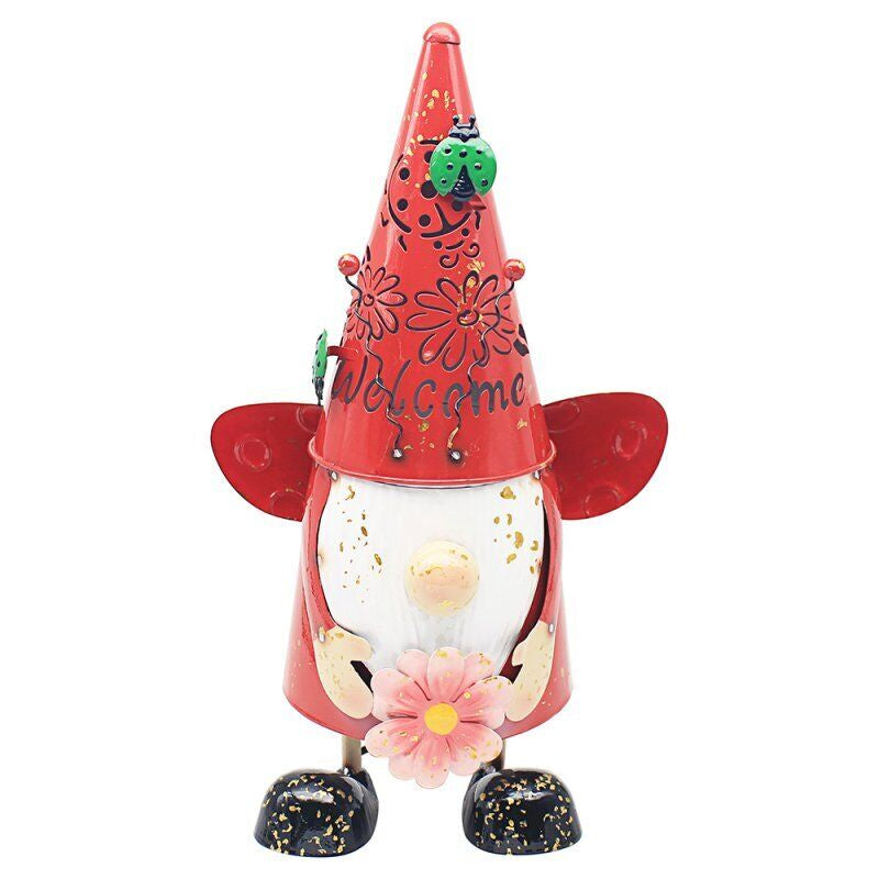 Bright Eyes Ladybug Gnome Garden Decor Patio Lawn Decor Ornament Freestanding