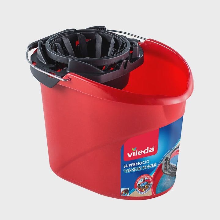 Vileda Red 10L Bucket & Wringer