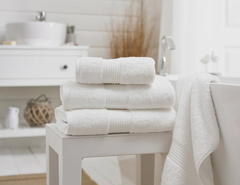 Bliss Pima 650gsm Supersoft Fluffy Cotton Towel White