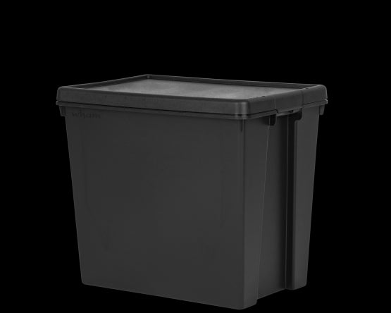 Wham Bam 92L H.Duty Box & Lid Black Recycled