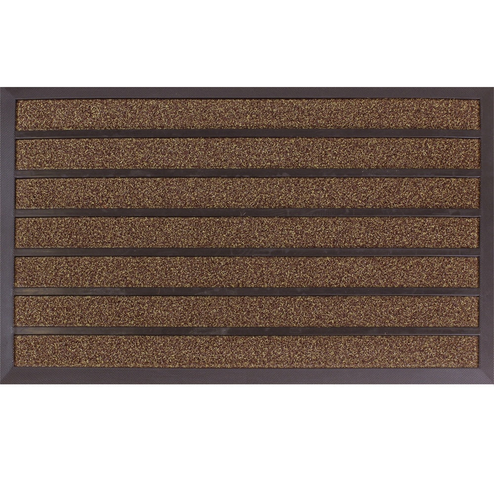 Dirt Stopper Pro Scraper Doormat 45x75cm Brown