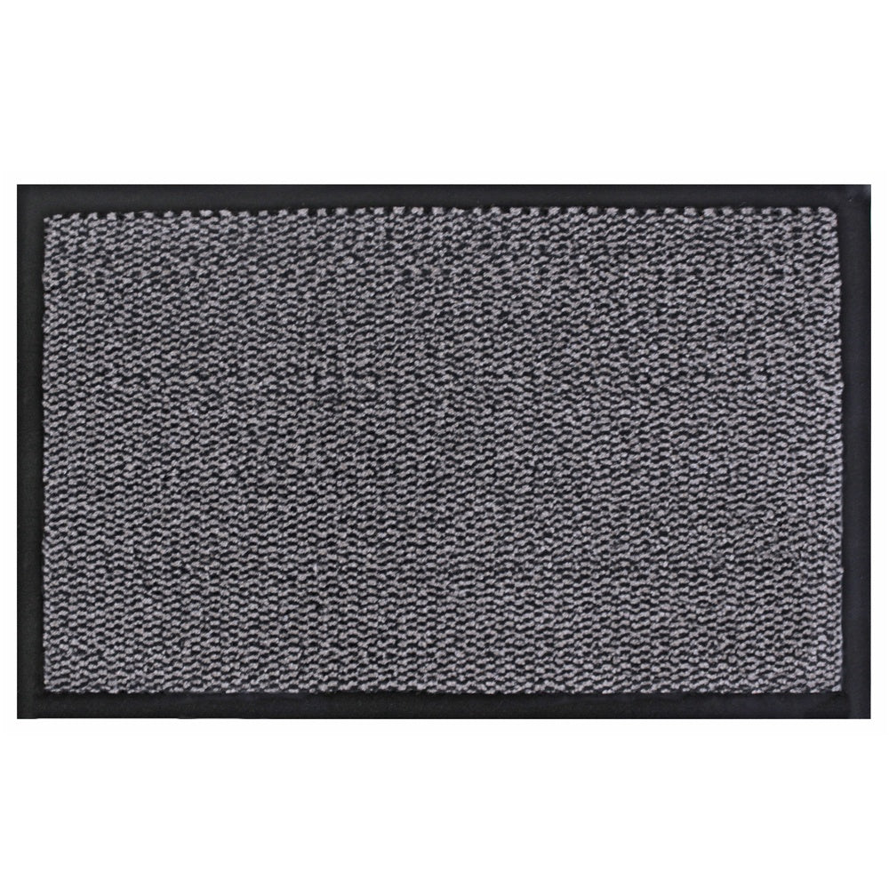 JVL Commodore Indoor Barrier Mat Grey & Black 120 X 240cm