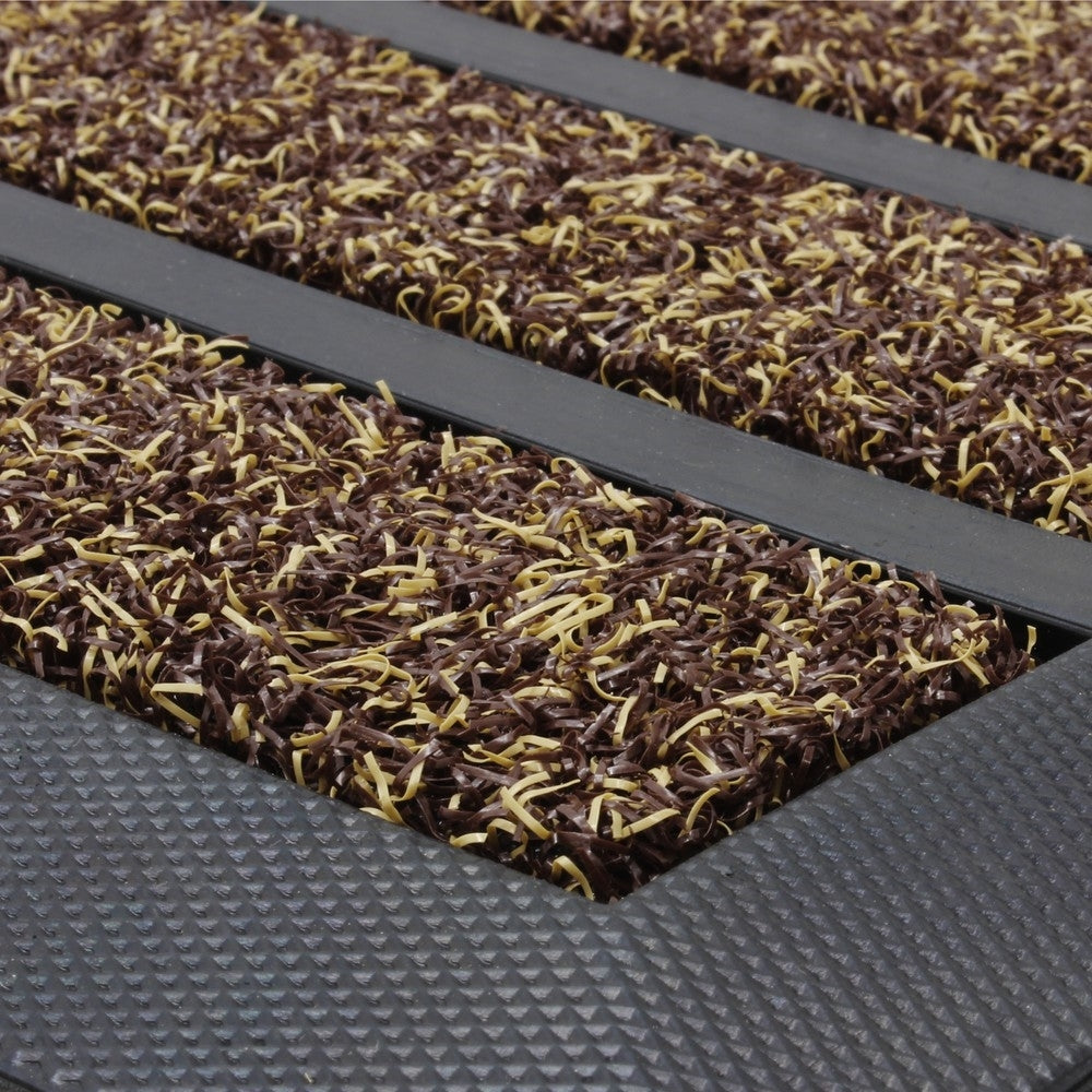 Dirt Stopper Pro Scraper Doormat 45x75cm Brown