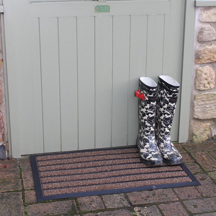 Dirt Stopper Pro Scraper Doormat 45x75cm Brown