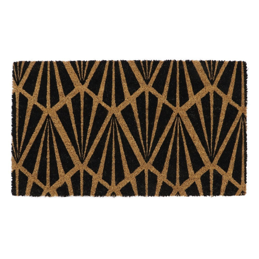 JVL Art Deco Latex Coir Doormat 40x70cm