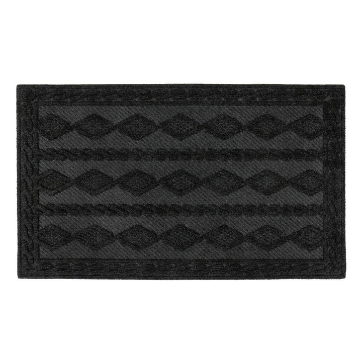 Knit Scraper Doormat Charcoal 40x60cm