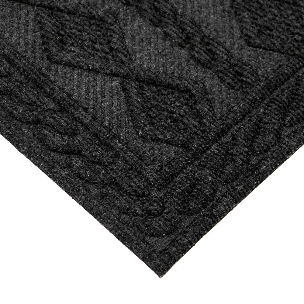 Knit Scraper Doormat Charcoal 40x60cm
