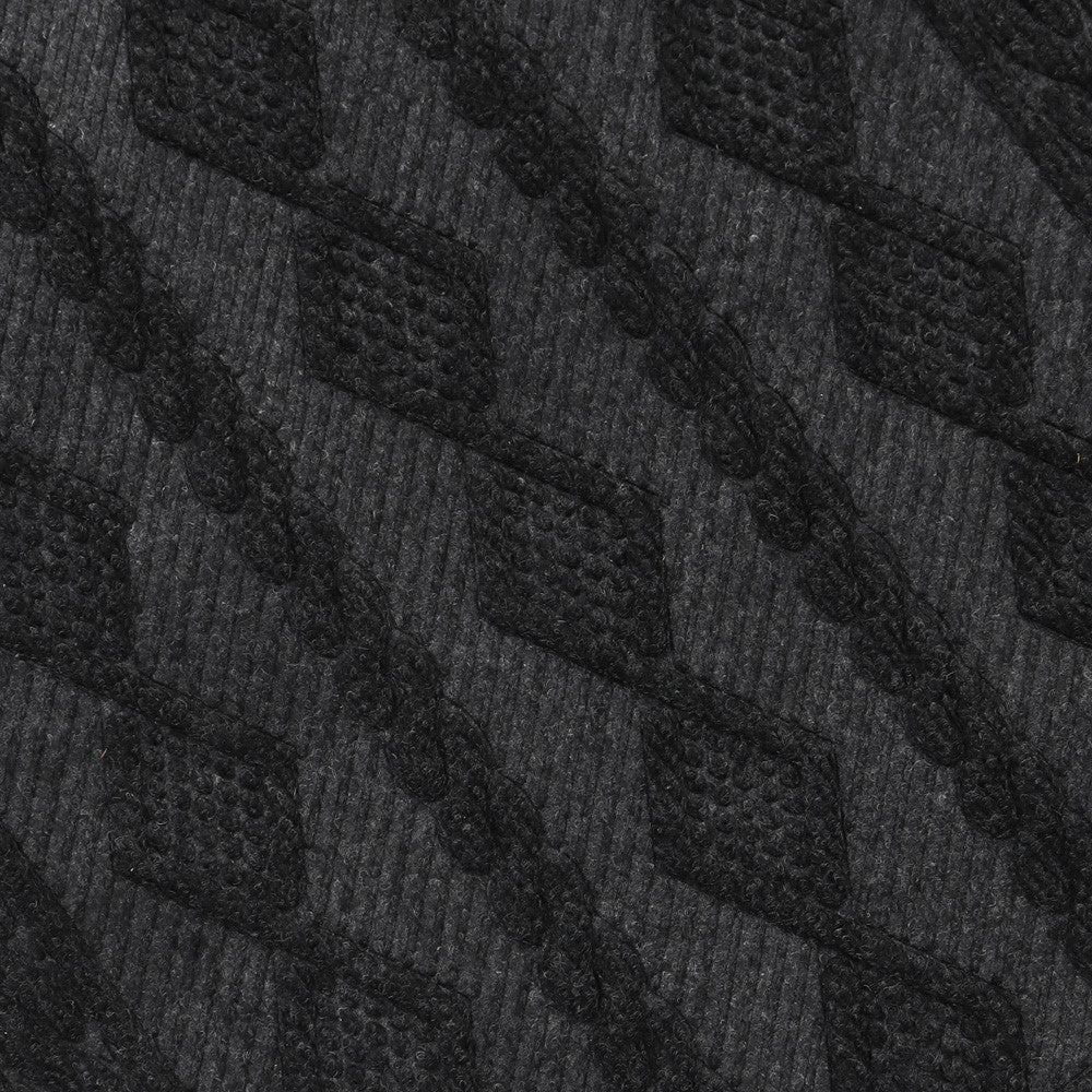 Knit Scraper Doormat Charcoal 40x60cm