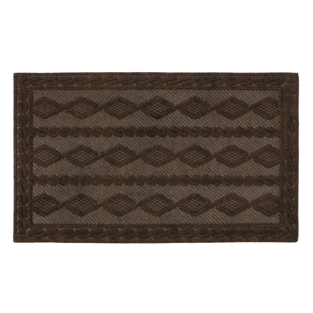 Knit Scraper Doormat Brown 40x60cm