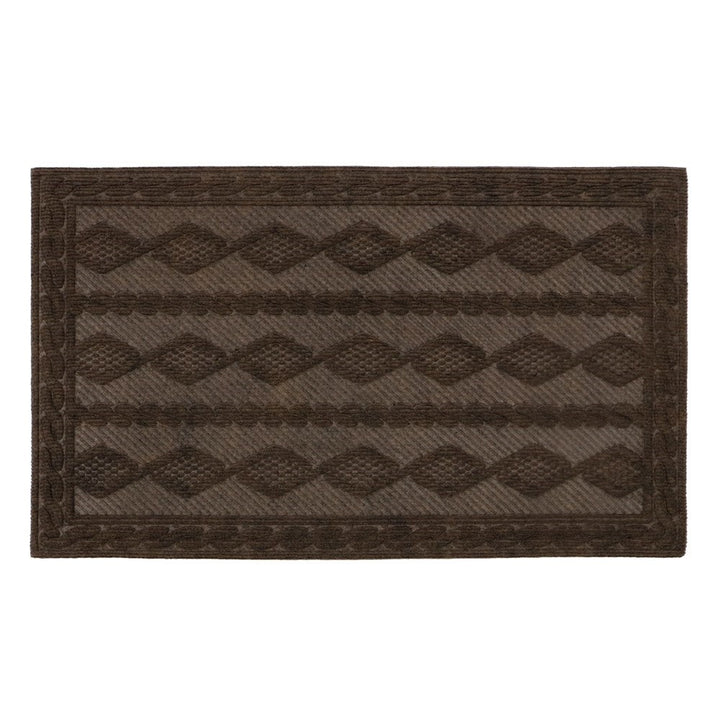 Knit Scraper Doormat Brown 40x60cm