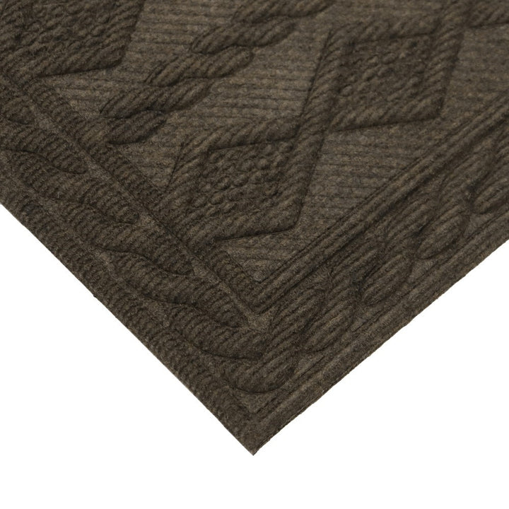 Knit Scraper Doormat Brown 40x60cm