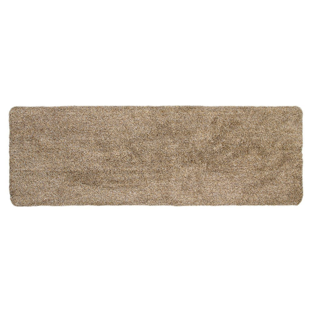 JVL Kensington Machine Washable Cotton Runner Barrier Doormat, 50x150cm, Brown