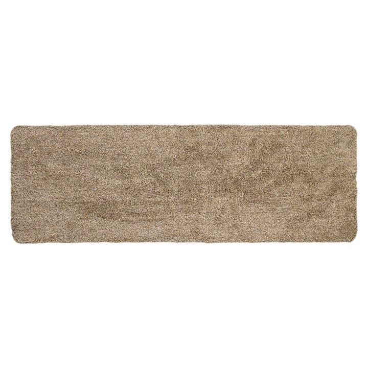 JVL Kensington Machine Washable Cotton Runner Barrier Doormat, 50x150cm, Brown