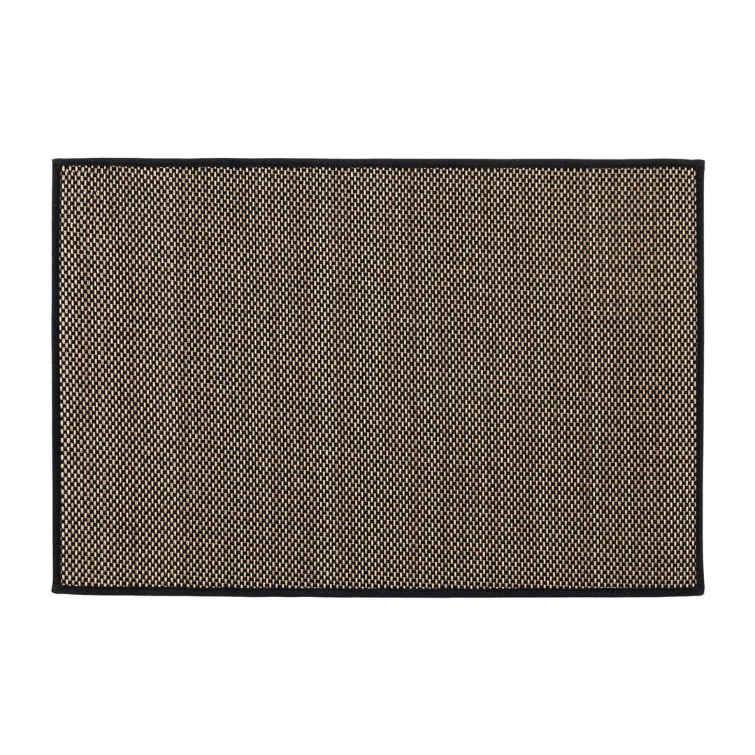 Antarra Machine Washable Doormat, 50x75cm - Black/Brown