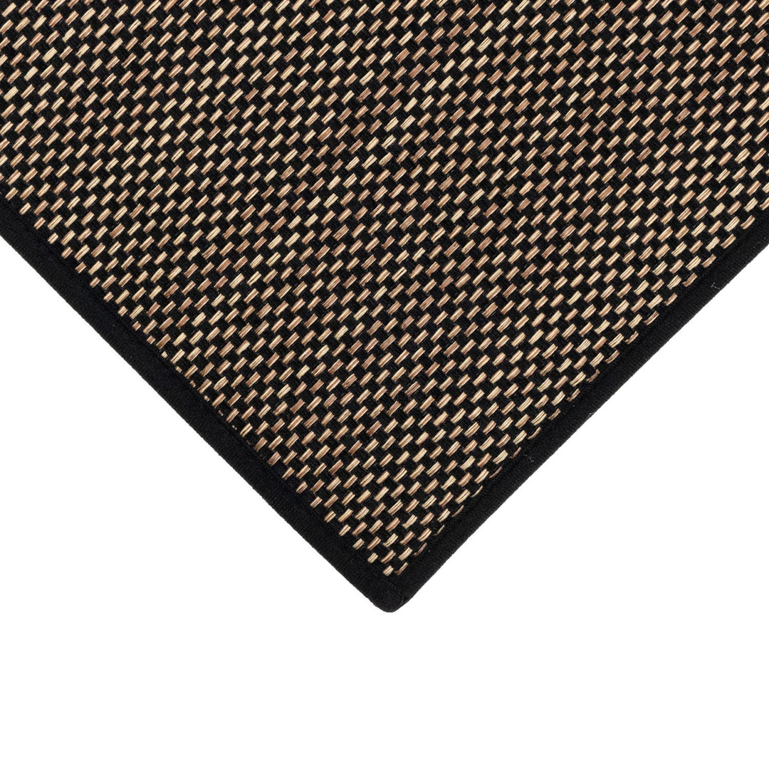 Antarra Machine Washable Doormat, 50x75cm - Black/Brown
