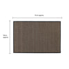 Antarra Machine Washable Doormat, 50x75cm - Black/Brown