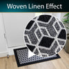 Allure Machine Washable Doormat, 50x75cm - Black