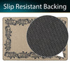 Elegance Machine Washable Doormat, 50x75cm - Scroll Border