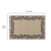 Elegance Machine Washable Doormat, 50x75cm - Scroll Border