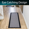 Allure Machine Washable Runner, 50x150cm - Black